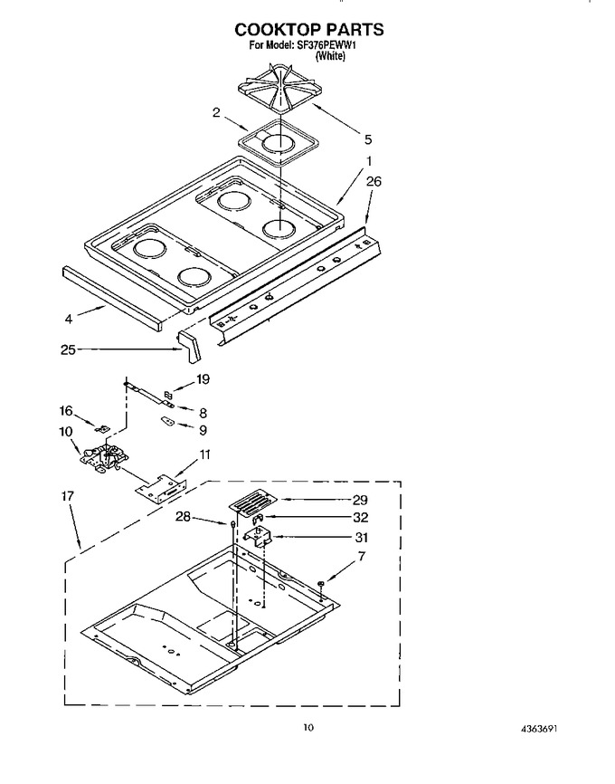 Diagram for SF376PEWW1