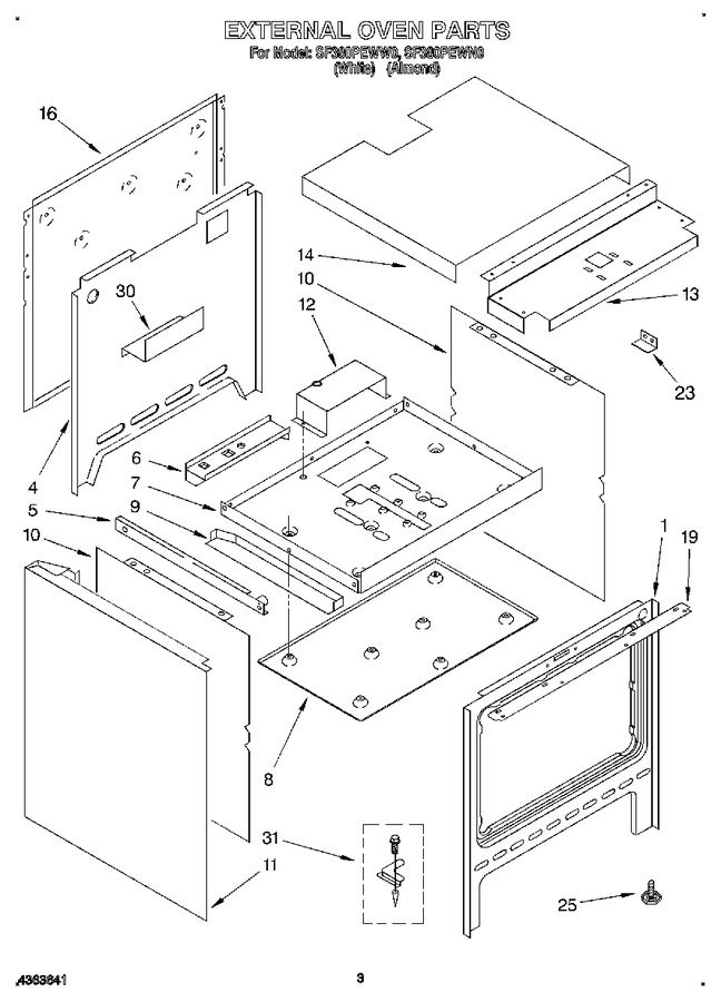 Diagram for SF380PEWN0