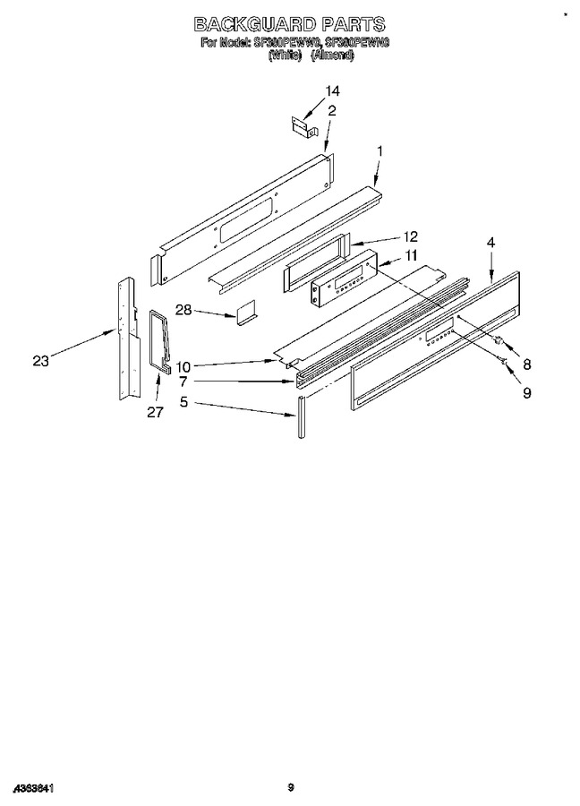 Diagram for SF380PEWN0