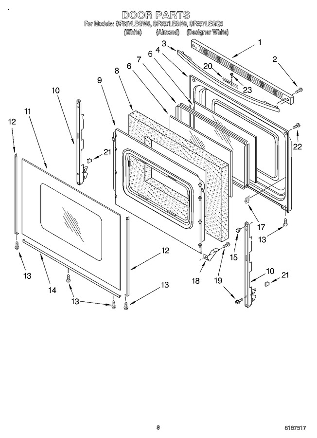 Diagram for SF387LEGW6