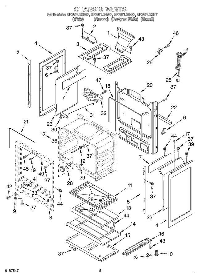 Diagram for SF387LEGW7