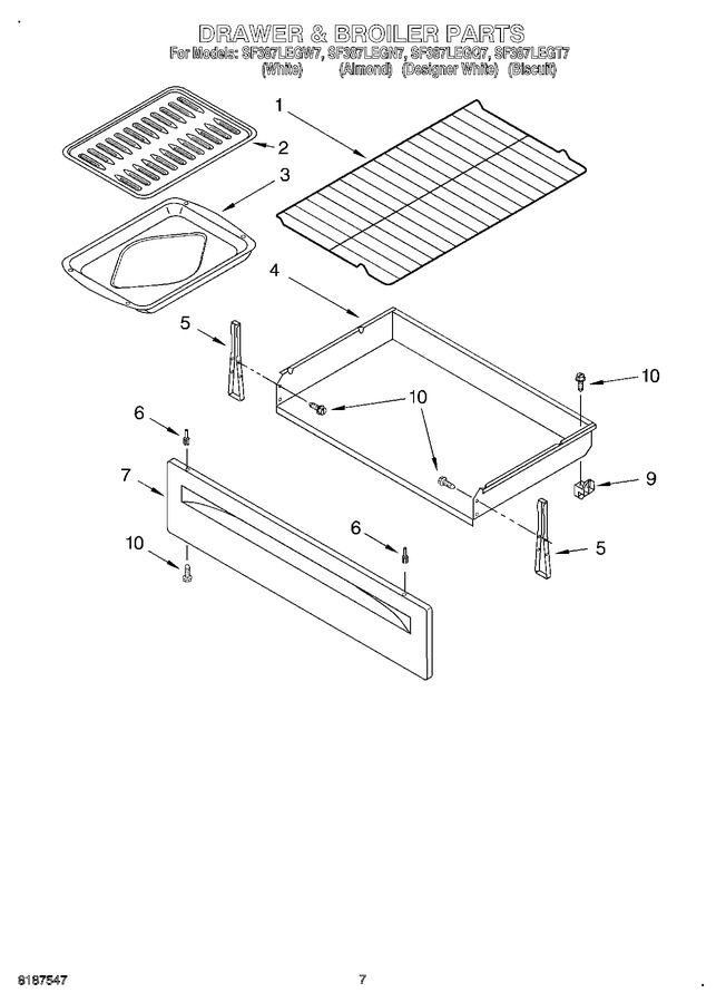 Diagram for SF387LEGW7