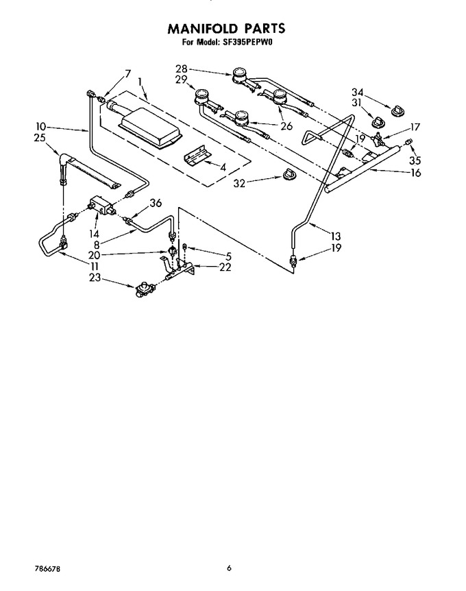 Diagram for SF395PEPW0
