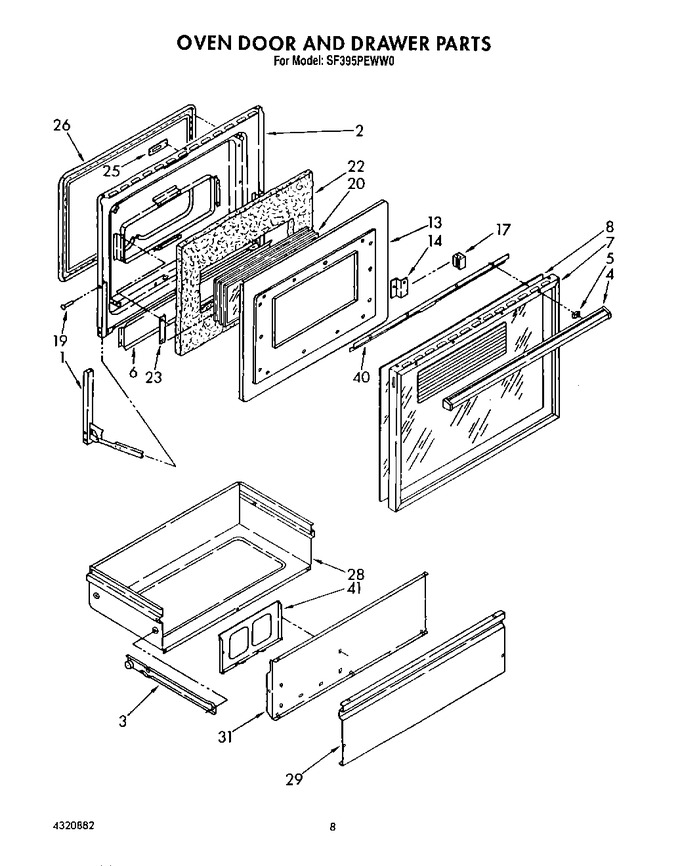 Diagram for SF395PEWW0