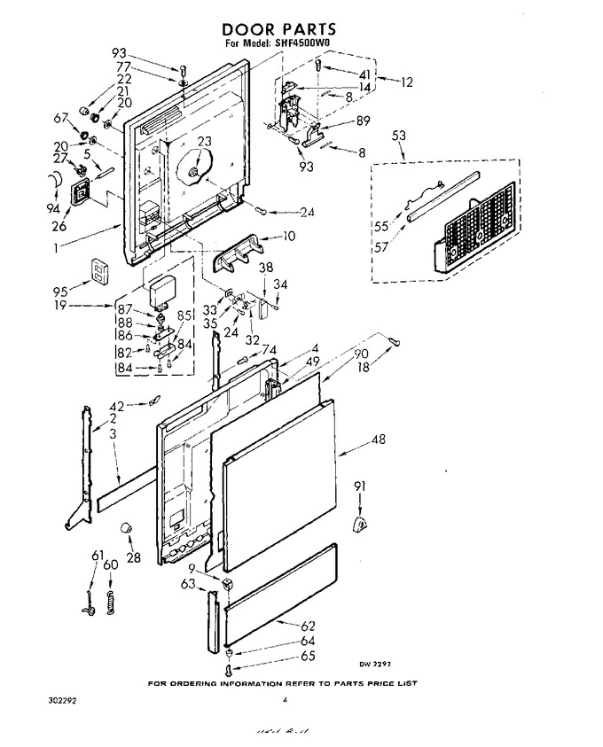 Diagram for SHF4500W0