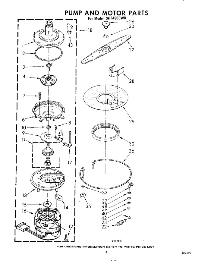 Diagram for SHF4500W0