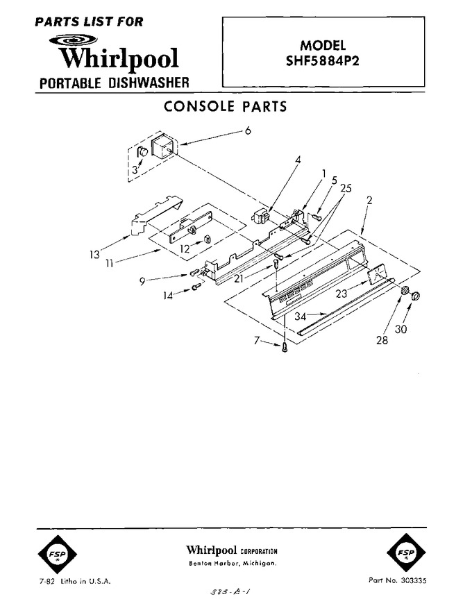 Diagram for SHF5884P2