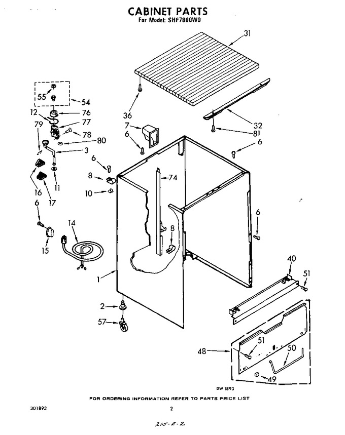 Diagram for SHF7800W0