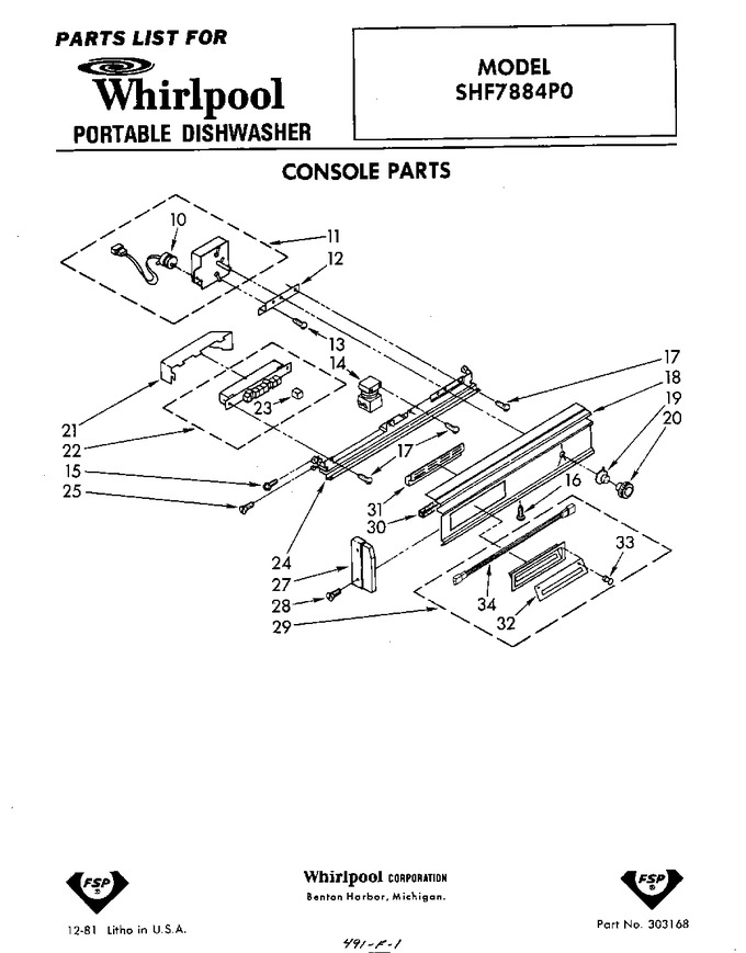 Diagram for SHF7884P0