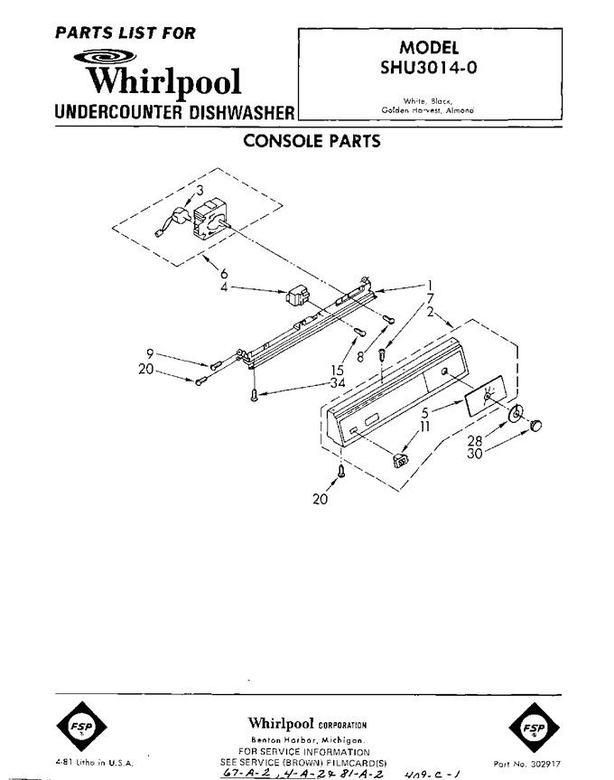 Diagram for SHU30140