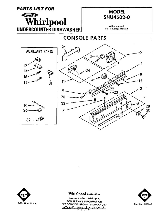 Diagram for SHU45020