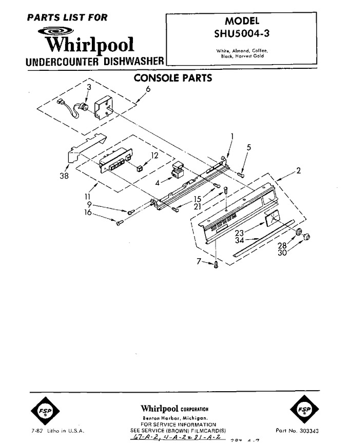 Diagram for SHU50043