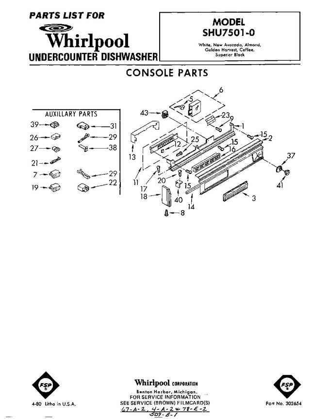 Diagram for SHU75010