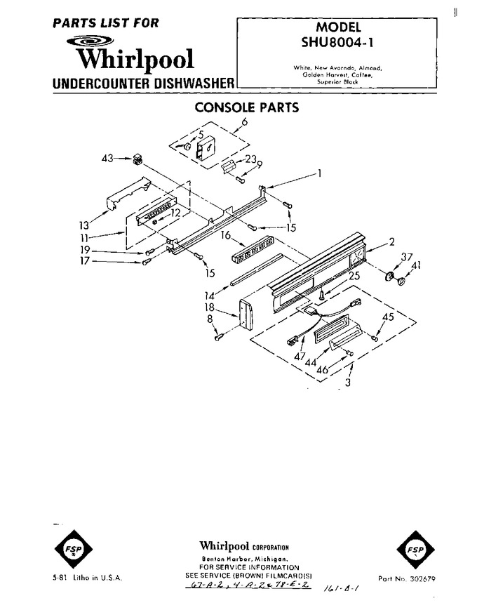 Diagram for SHU80041