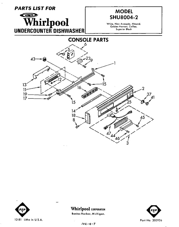 Diagram for SHU80042