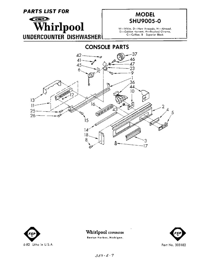 Diagram for SHU90050