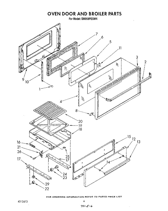 Diagram for SM958PESW4