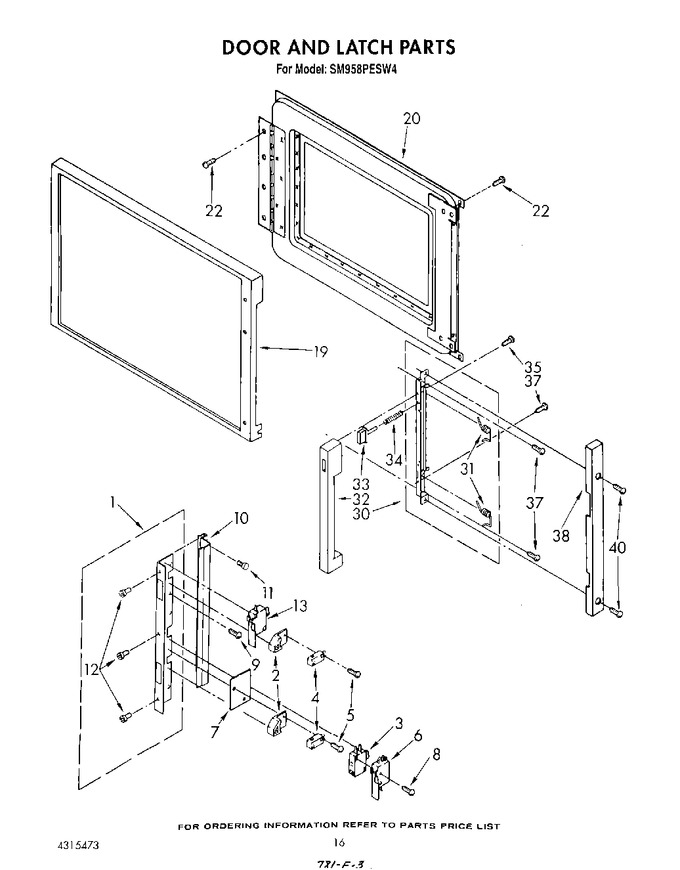 Diagram for SM958PESW4