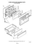 Diagram for 06 - Oven Door And Drawer
