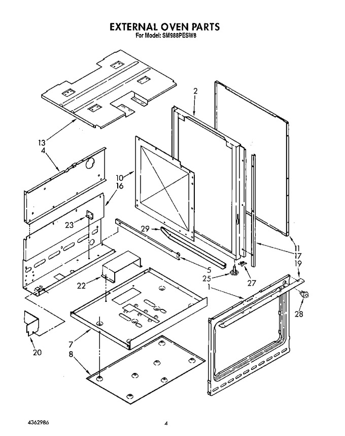 Diagram for SM988PESW8