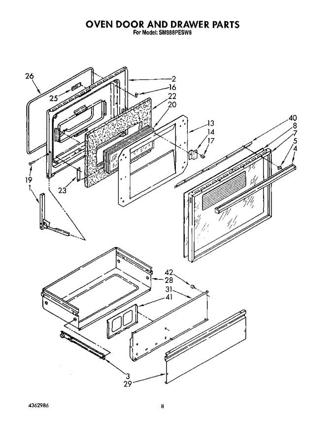Diagram for SM988PESW8