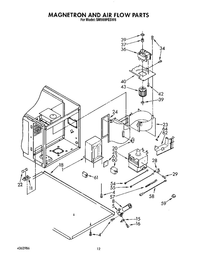 Diagram for SM988PESW8