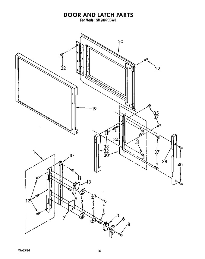 Diagram for SM988PESW8