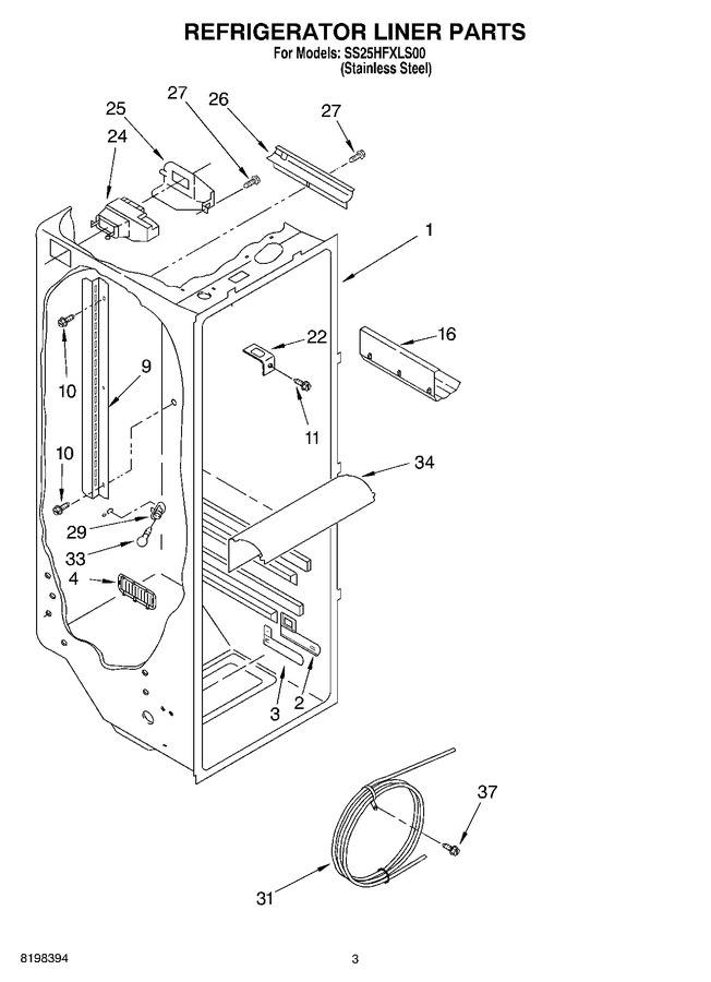 Diagram for SS25HFXLS00