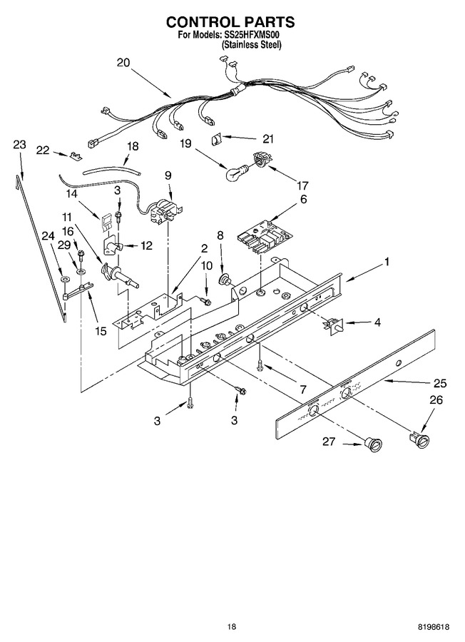 Diagram for SS25HFXMS00