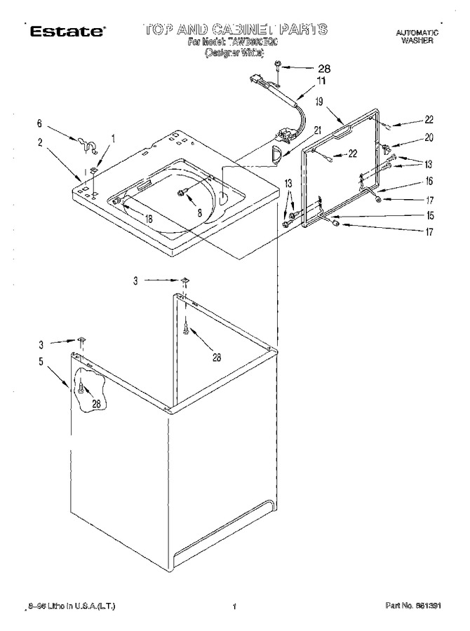Diagram for TAWB600EQ0
