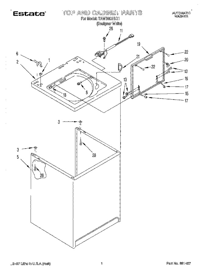 Diagram for TAWB600EQ1