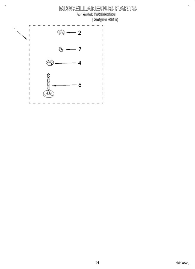 Diagram for TAWB600EQ1