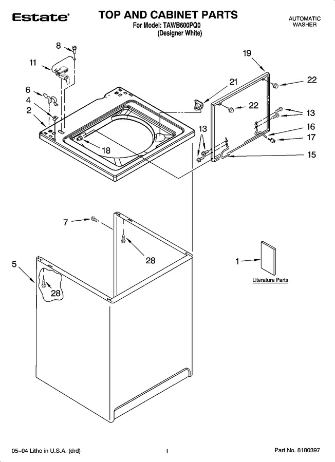 Diagram for TAWB600PQ0