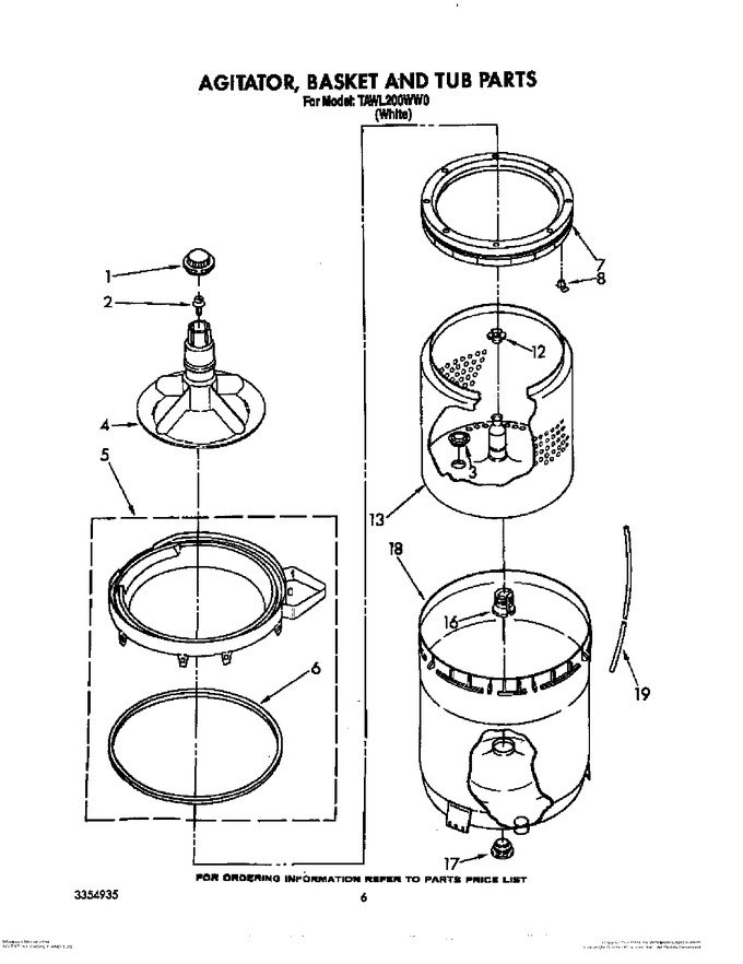Diagram for TAWL200WW0