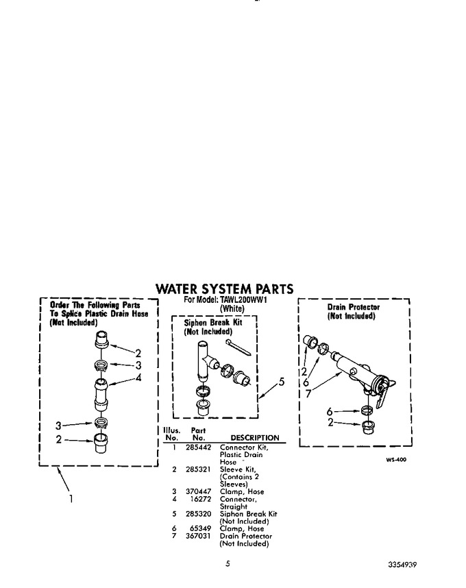 Diagram for TAWL200WW1