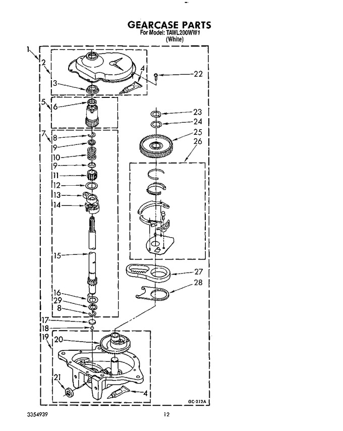 Diagram for TAWL200WW1