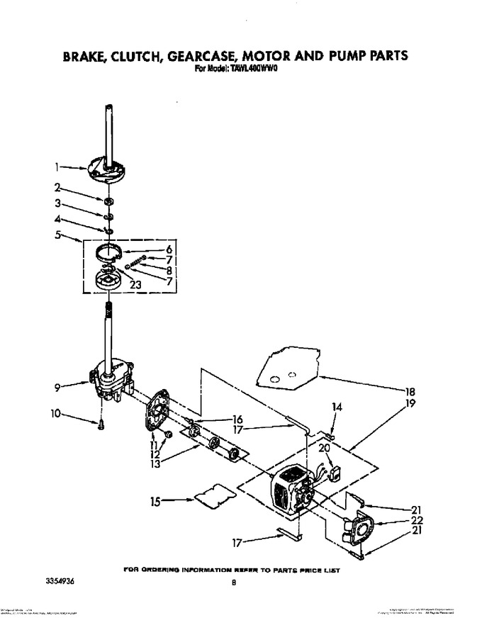 Diagram for TAWL400WN0