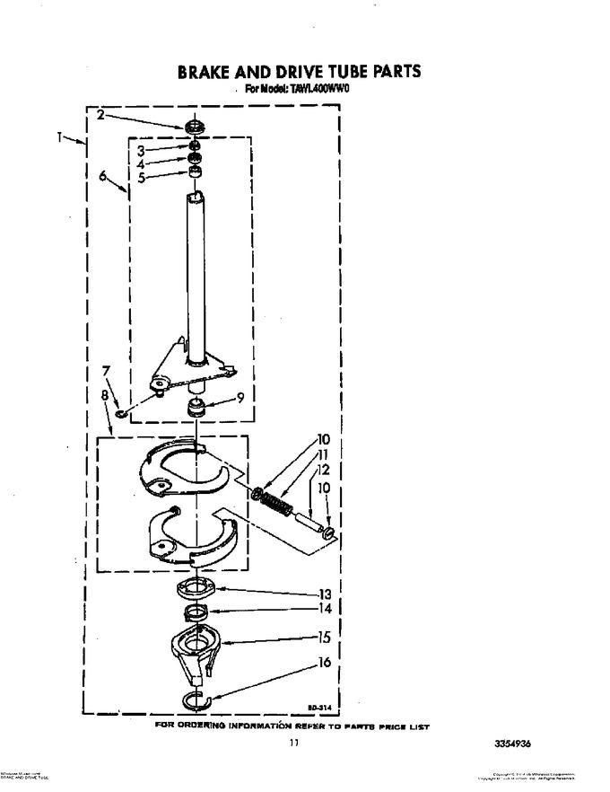 Diagram for TAWL400WN0