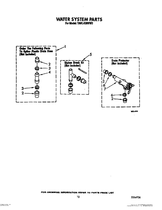 Diagram for TAWL400WN0