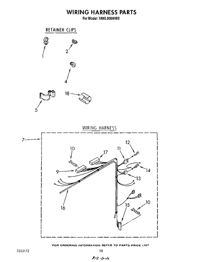 Diagram for TAWL600WW0