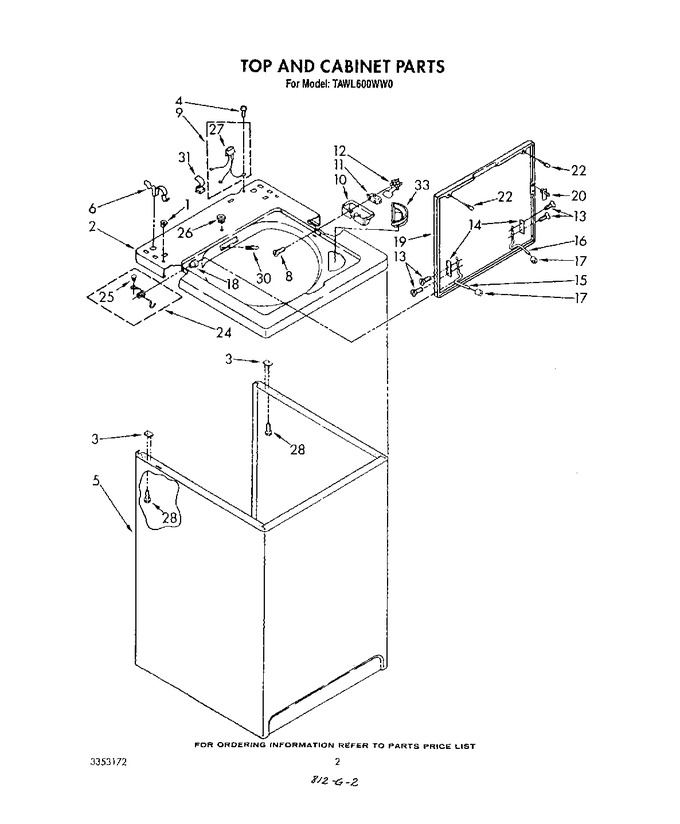 Diagram for TAWL600WW0