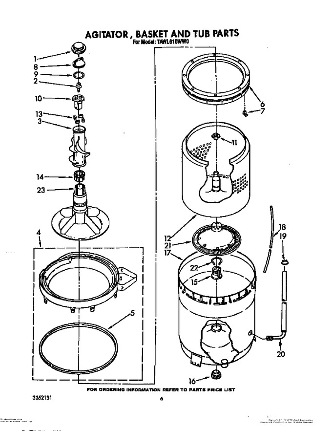 Diagram for TAWL610WG0