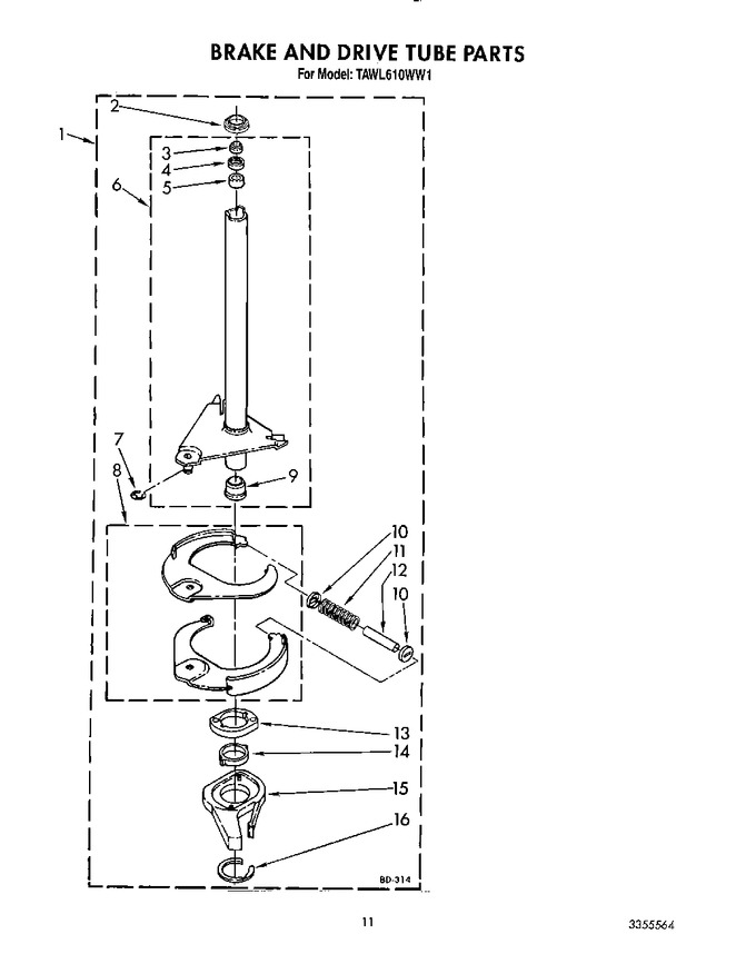 Diagram for TAWL610WW1