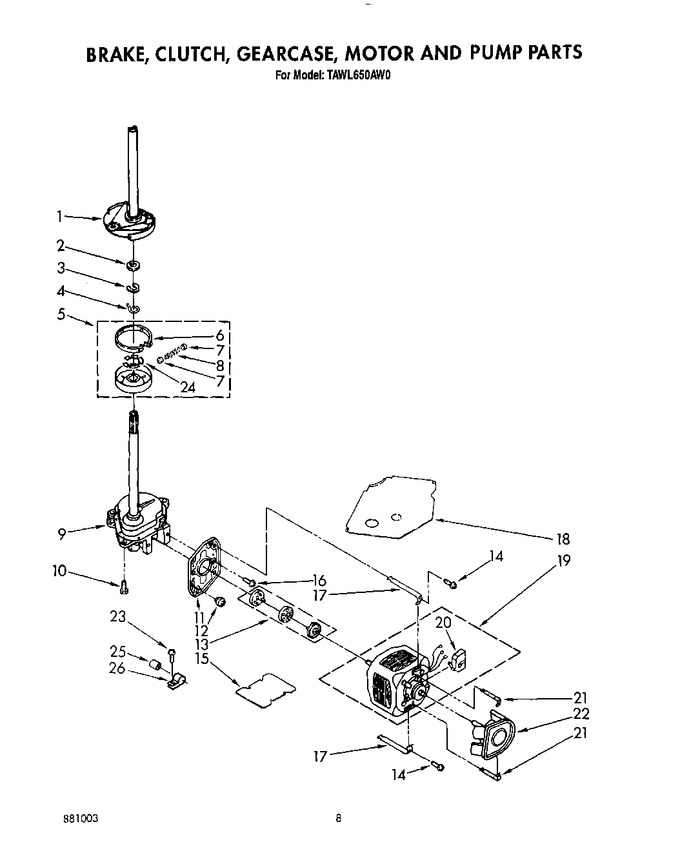 Diagram for TAWL650AG0