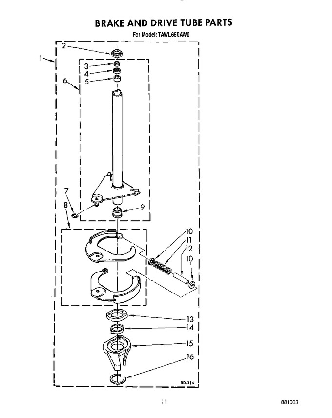 Diagram for TAWL650AG0