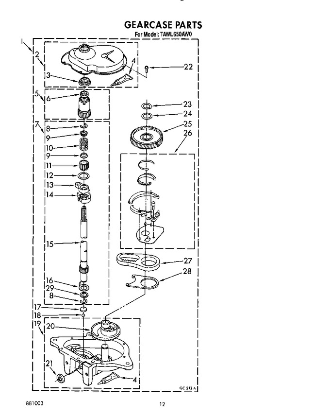 Diagram for TAWL650AN0