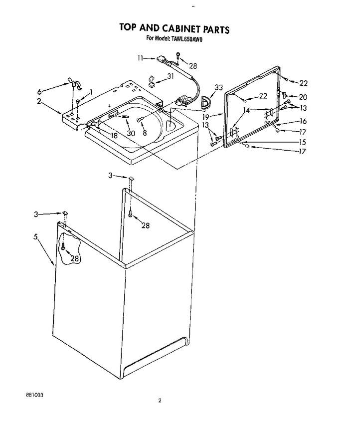 Diagram for TAWL650AN0