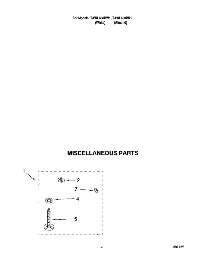 Diagram for TAWL650BN1