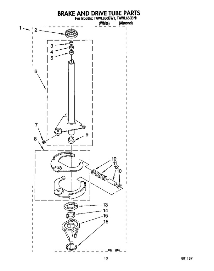 Diagram for TAWL650BW1