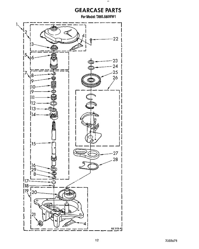 Diagram for TAWL680WW1